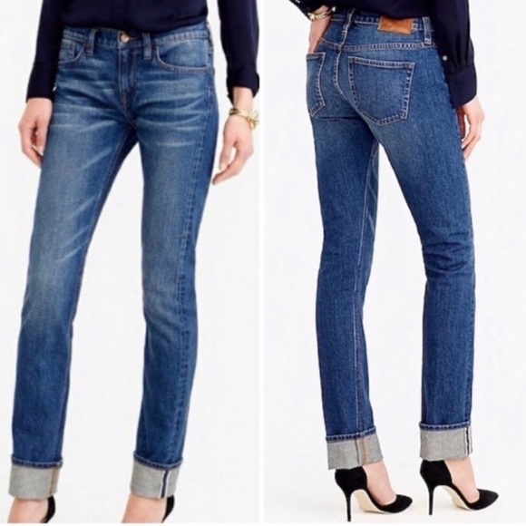 J. Crew Matchstick Selvedge Slim Straight Jeans Size 23 - Picture 1 of 8